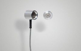 VIA Handset with wall mount without cable outlet